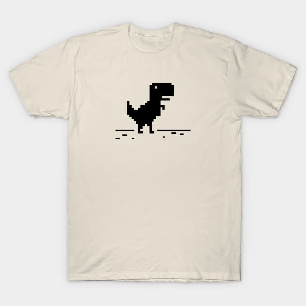 Pixel Tyrannosaurus Rex T-Shirt by TDesign